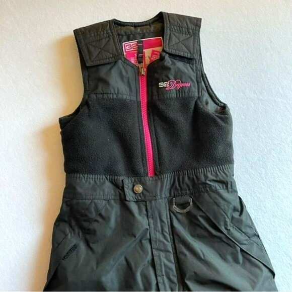 32 Degrees Girls Weatherproof Snow Bib Size 5 Ski Pants Winter Outdoors - Picture 2 of 6